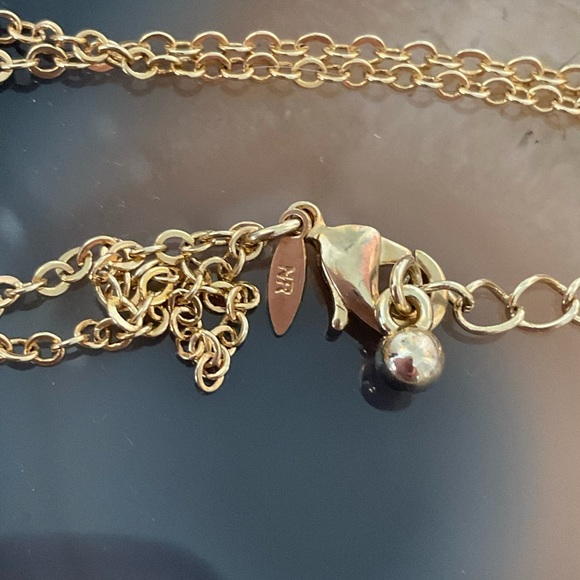 New Avon gold cubic zirconia crystal layered necklace - Picture 4 of 6